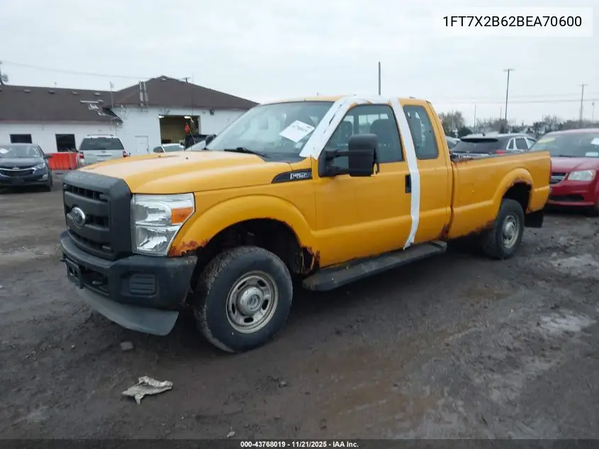 1FT7X2B62BEA70600 2011 Ford F-250 Xl