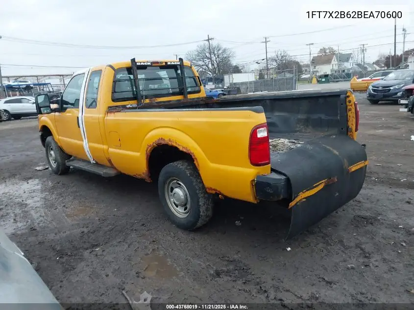 1FT7X2B62BEA70600 2011 Ford F-250 Xl