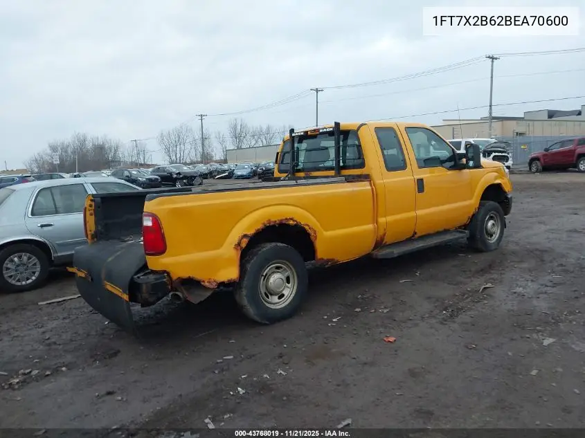 1FT7X2B62BEA70600 2011 Ford F-250 Xl