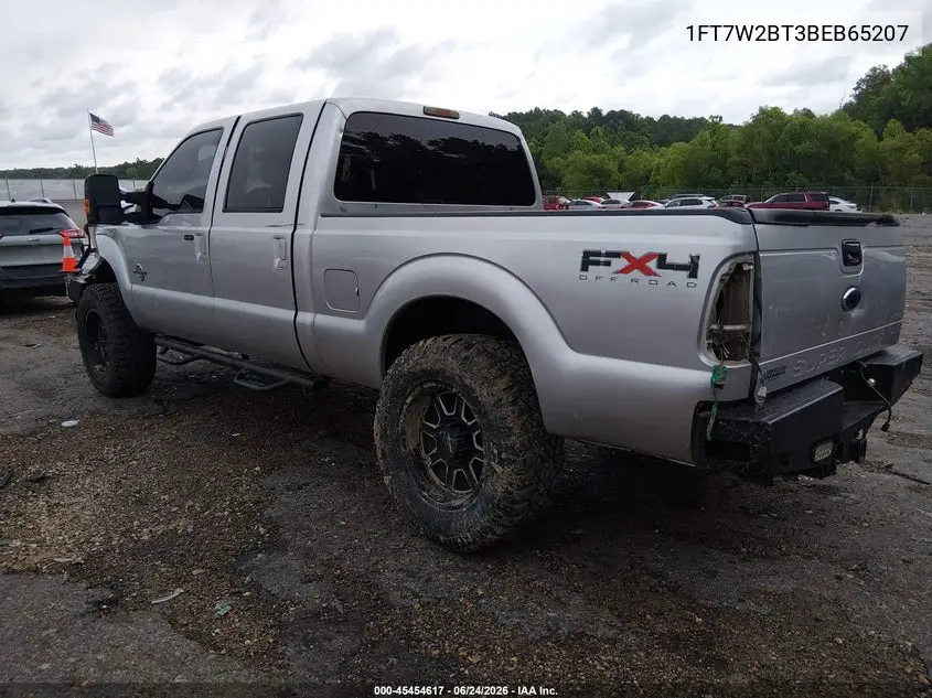 2011 Ford Super Duty F-250 Srw Lariat VIN: 1FT7W2BT3BEB65207 Lot: 45454617