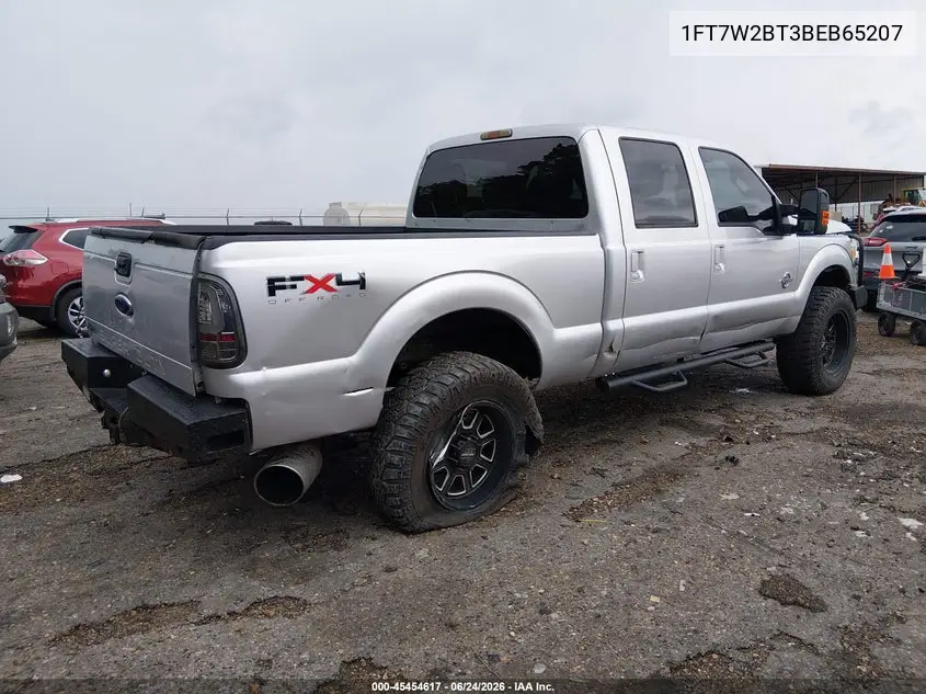 2011 Ford Super Duty F-250 Srw Lariat VIN: 1FT7W2BT3BEB65207 Lot: 45454617