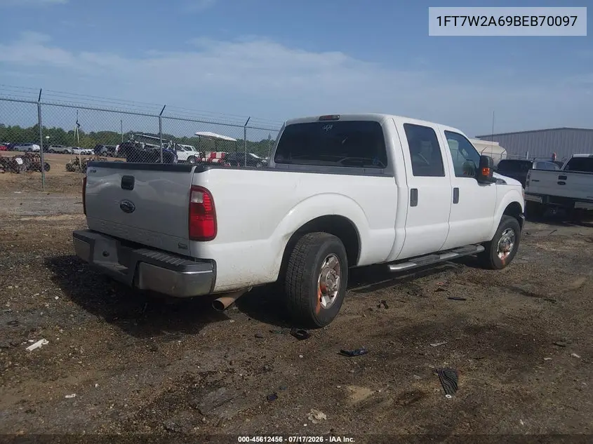 2011 Ford Super Duty F-250 Srw Xlt VIN: 1FT7W2A69BEB70097 Lot: 45612456