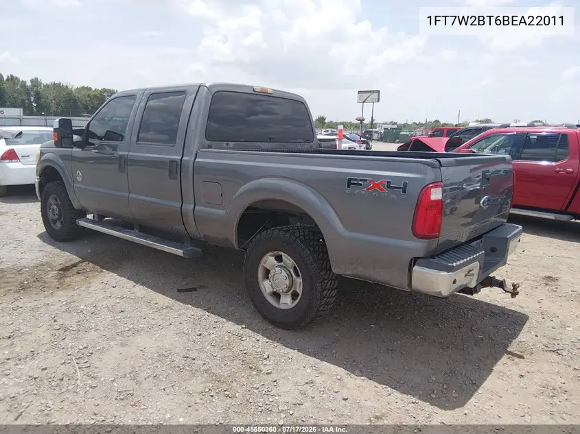 2011 Ford Super Duty F-250 Srw Xlt VIN: 1FT7W2BT6BEA22011 Lot: 45650360