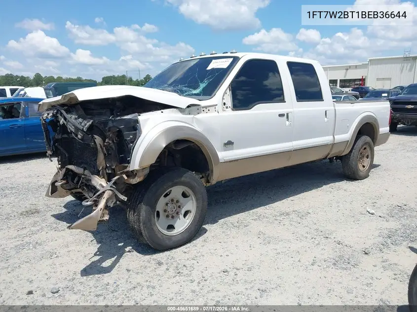 2011 Ford Super Duty F-250 Srw King Ranch VIN: 1FT7W2BT1BEB36644 Lot: 45651689