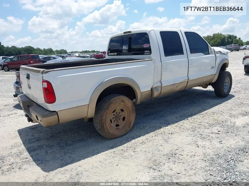 2011 Ford Super Duty F-250 Srw King Ranch VIN: 1FT7W2BT1BEB36644 Lot: 45651689