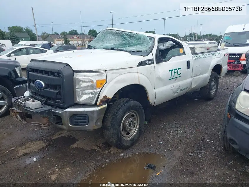 2011 Ford Super Duty F-250 Srw Xl VIN: 1FTBF2B66BED05738 Lot: 45680800