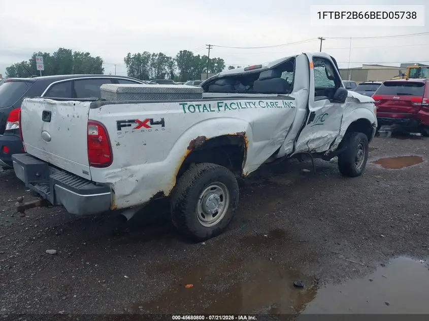 2011 Ford Super Duty F-250 Srw Xl VIN: 1FTBF2B66BED05738 Lot: 45680800