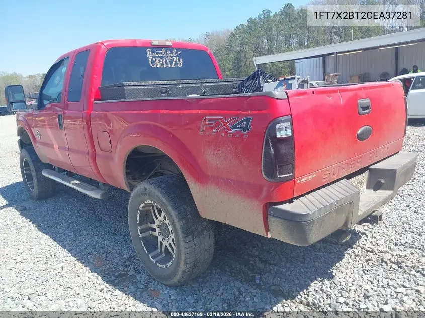 1FT7X2BT2CEA37281 2012 Ford F-250 Xlt