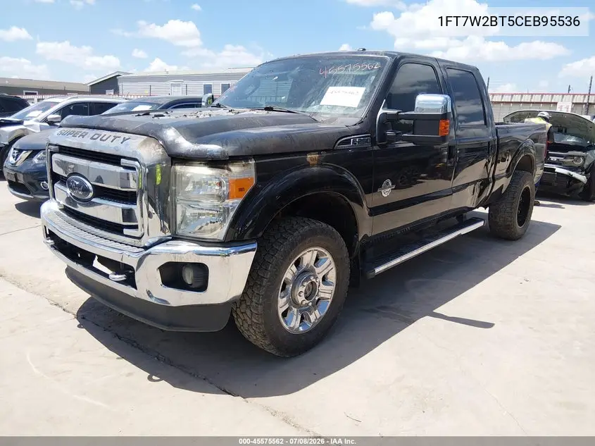 2012 Ford Super Duty F-250 Srw Lariat VIN: 1FT7W2BT5CEB95536 Lot: 45575562
