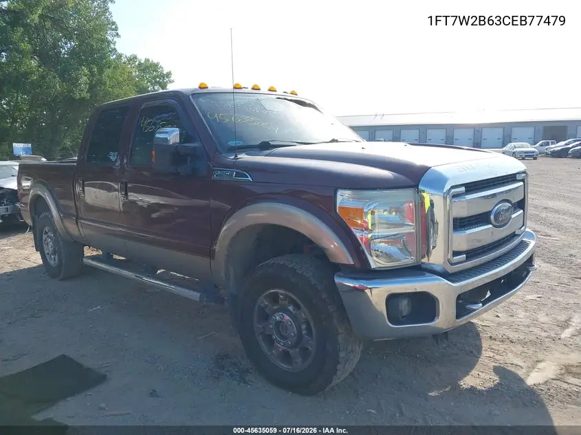 2012 Ford Super Duty F-250 Srw Lariat VIN: 1FT7W2B63CEB77479 Lot: 45635059