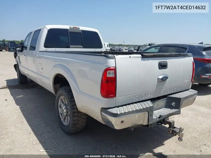 2012 Ford Super Duty F-250 Srw Lariat VIN: 1FT7W2AT4CED14632 Lot: 45646898