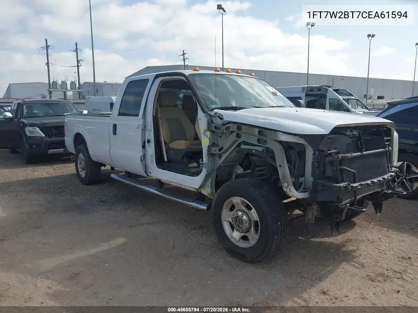 2012 Ford Super Duty F-250 Srw Xlt VIN: 1FT7W2BT7CEA61594 Lot: 45655794