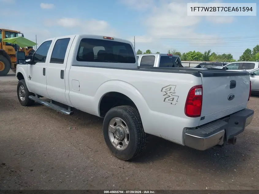2012 Ford Super Duty F-250 Srw Xlt VIN: 1FT7W2BT7CEA61594 Lot: 45655794