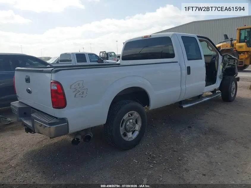 2012 Ford Super Duty F-250 Srw Xlt VIN: 1FT7W2BT7CEA61594 Lot: 45655794