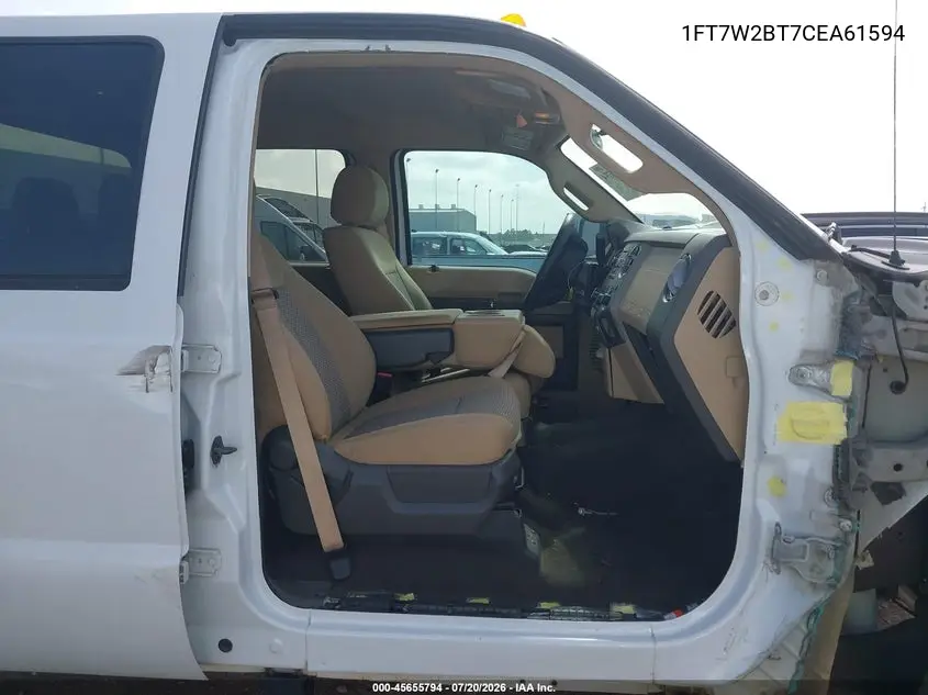 2012 Ford Super Duty F-250 Srw Xlt VIN: 1FT7W2BT7CEA61594 Lot: 45655794