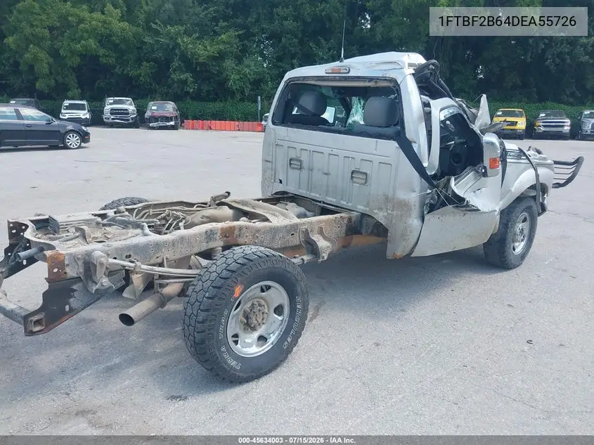2013 Ford Super Duty F-250 Srw Xlt VIN: 1FTBF2B64DEA55726 Lot: 45634003