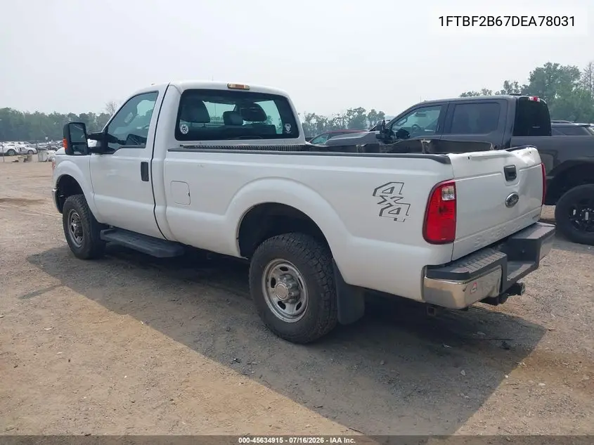 2013 Ford Super Duty F-250 Srw Xl/Xlt VIN: 1FTBF2B67DEA78031 Lot: 45634915