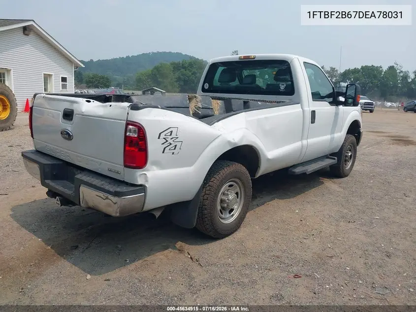 2013 Ford Super Duty F-250 Srw Xl/Xlt VIN: 1FTBF2B67DEA78031 Lot: 45634915