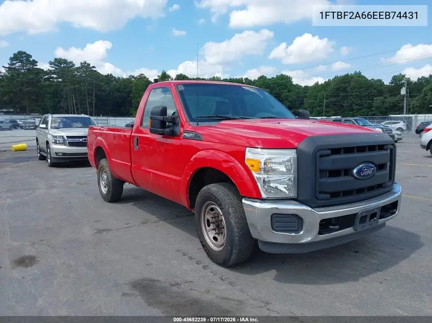 2014 Ford F-250 Xl VIN: 1FTBF2A66EEB74431 Lot: 45652239
