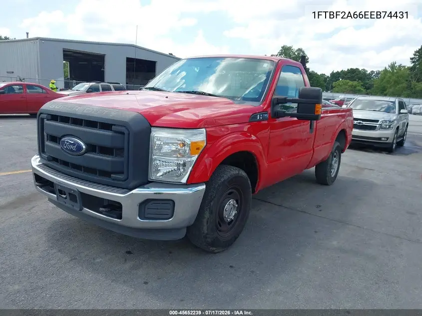 2014 Ford F-250 Xl VIN: 1FTBF2A66EEB74431 Lot: 45652239