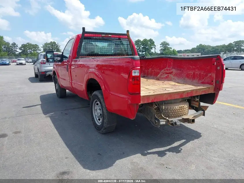 2014 Ford F-250 Xl VIN: 1FTBF2A66EEB74431 Lot: 45652239