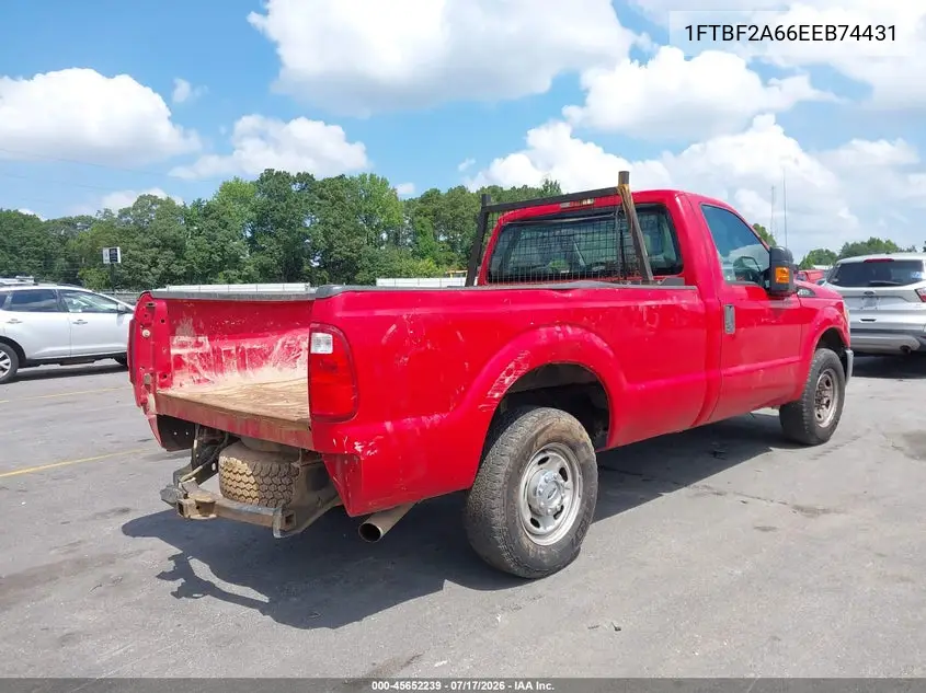 2014 Ford F-250 Xl VIN: 1FTBF2A66EEB74431 Lot: 45652239