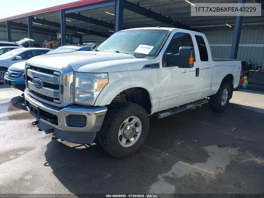 2015 Ford F-250 Xlt VIN: 1FT7X2B6XFEA43229 Lot: 45659298