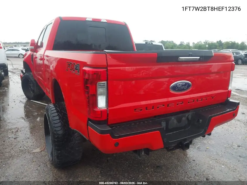 1FT7W2BT8HEF12376 2017 Ford F-250 Lariat