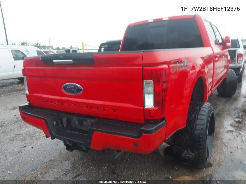 1FT7W2BT8HEF12376 2017 Ford F-250 Lariat
