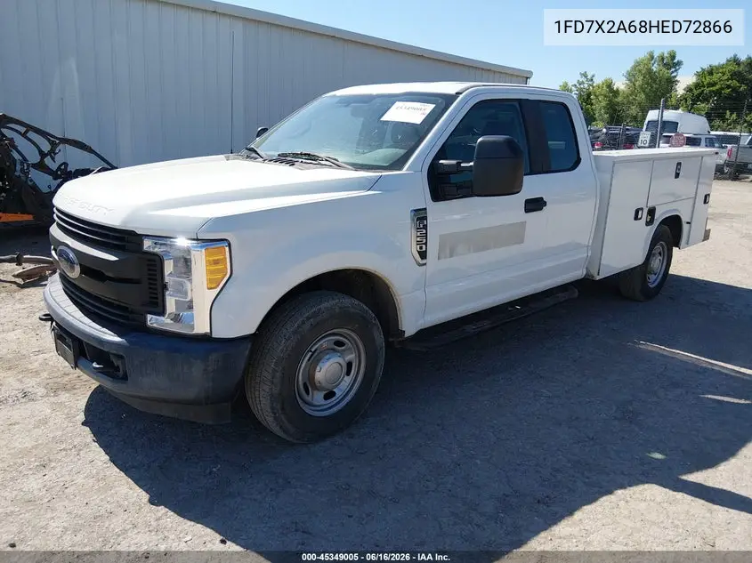 2017 Ford F-250 Xl VIN: 1FD7X2A68HED72866 Lot: 45349005