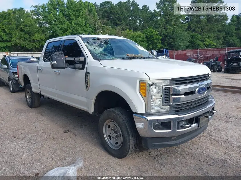 2017 Ford F-250 Xlt VIN: 1FT7W2BT5HEB51303 Lot: 45393158