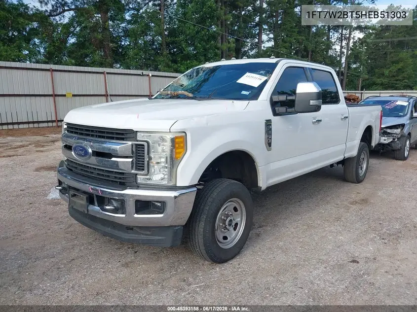 2017 Ford F-250 Xlt VIN: 1FT7W2BT5HEB51303 Lot: 45393158