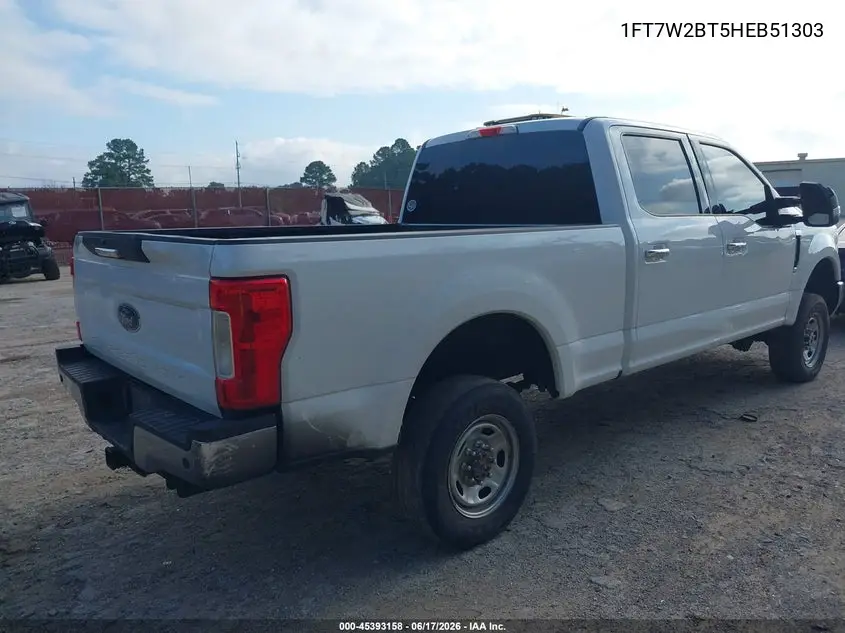 2017 Ford F-250 Xlt VIN: 1FT7W2BT5HEB51303 Lot: 45393158