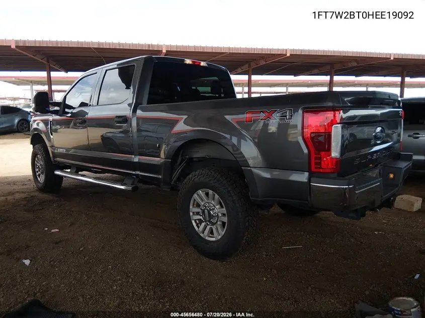 2017 Ford F-250 King Ranch/Lariat/Platinum/Xl/Xlt VIN: 1FT7W2BT0HEE19092 Lot: 45656480