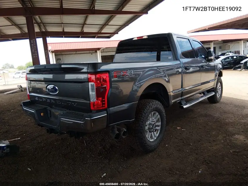 2017 Ford F-250 King Ranch/Lariat/Platinum/Xl/Xlt VIN: 1FT7W2BT0HEE19092 Lot: 45656480