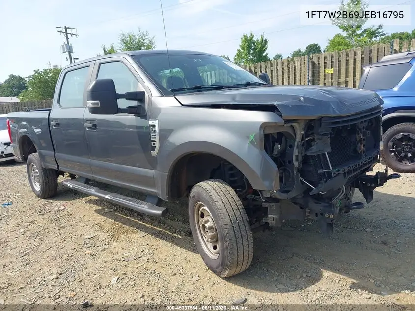 2018 Ford F-250 Xl VIN: 1FT7W2B69JEB16795 Lot: 45337554