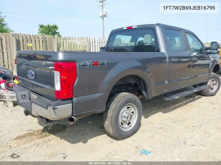 2018 Ford F-250 Xl VIN: 1FT7W2B69JEB16795 Lot: 45337554