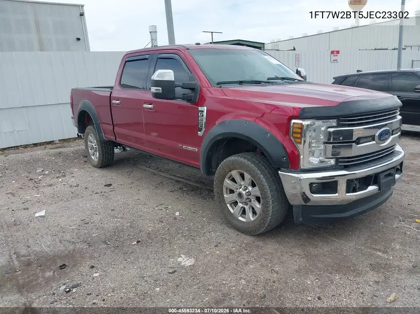 2018 Ford F-250 Lariat VIN: 1FT7W2BT5JEC23302 Lot: 45593234