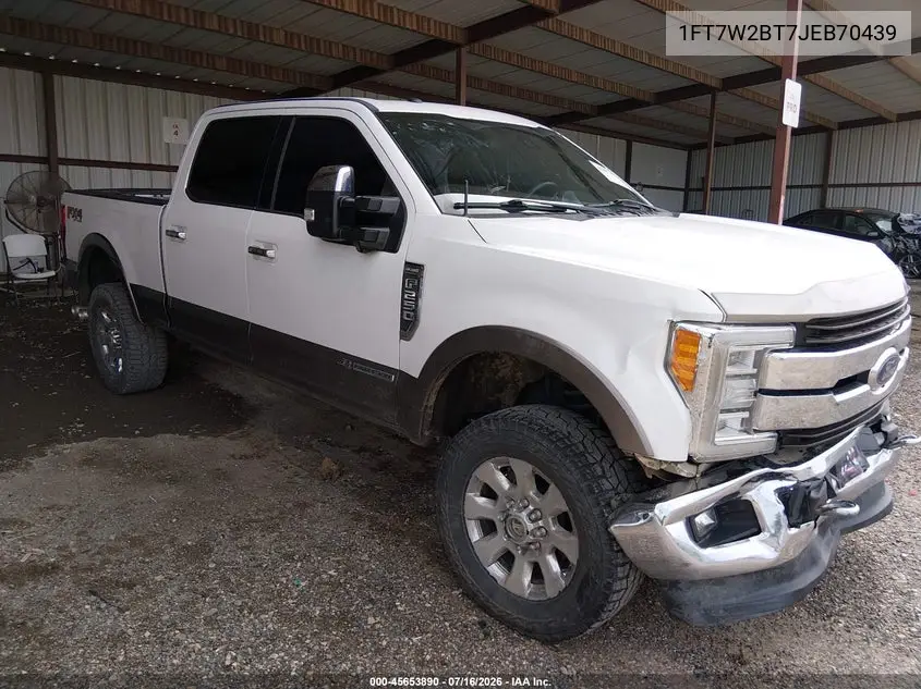 2018 Ford F-250 King Ranch VIN: 1FT7W2BT7JEB70439 Lot: 45653890