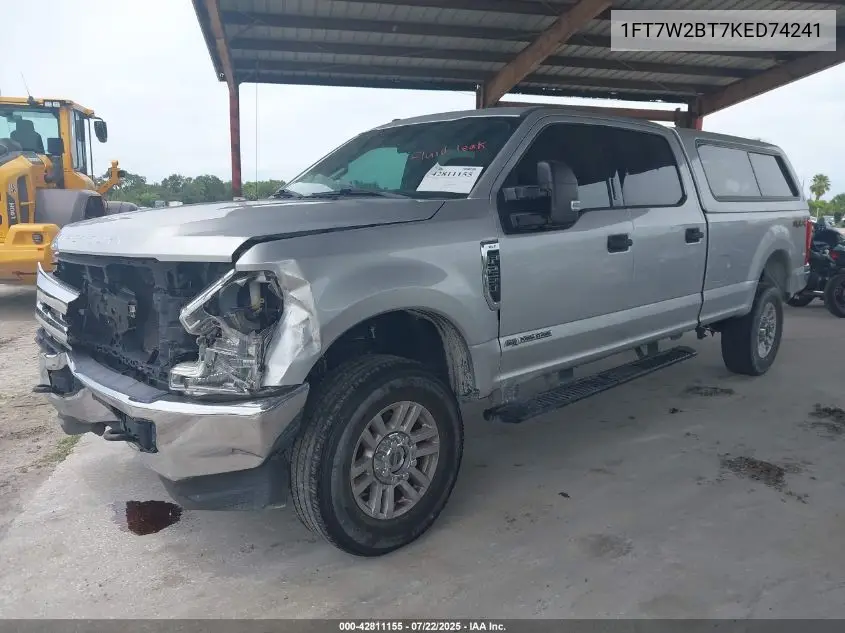 1FT7W2BT7KED74241 2019 Ford F-250 Xlt