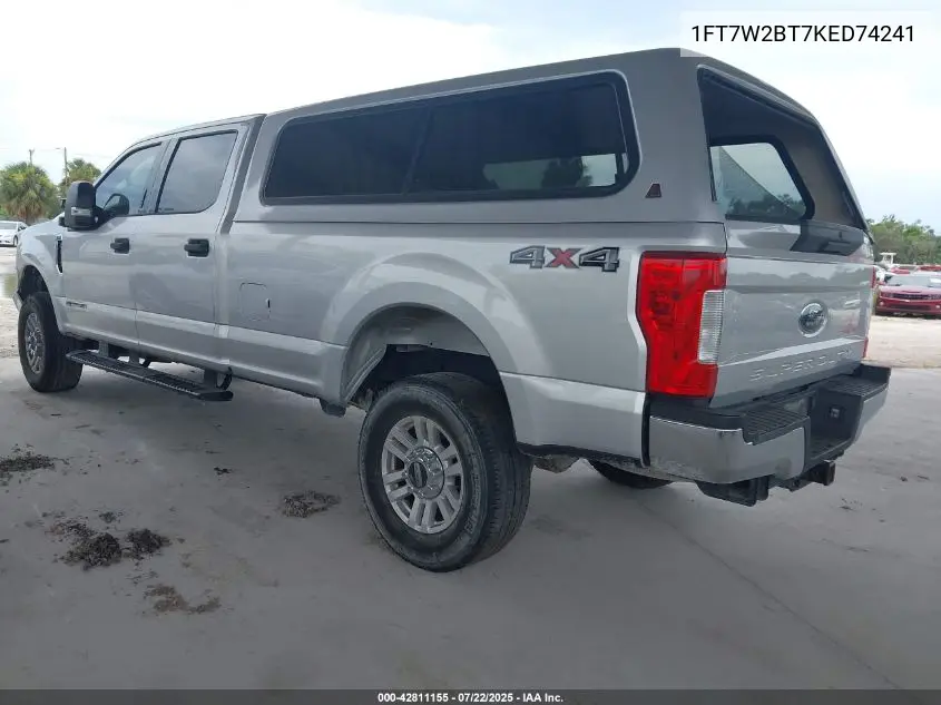 1FT7W2BT7KED74241 2019 Ford F-250 Xlt