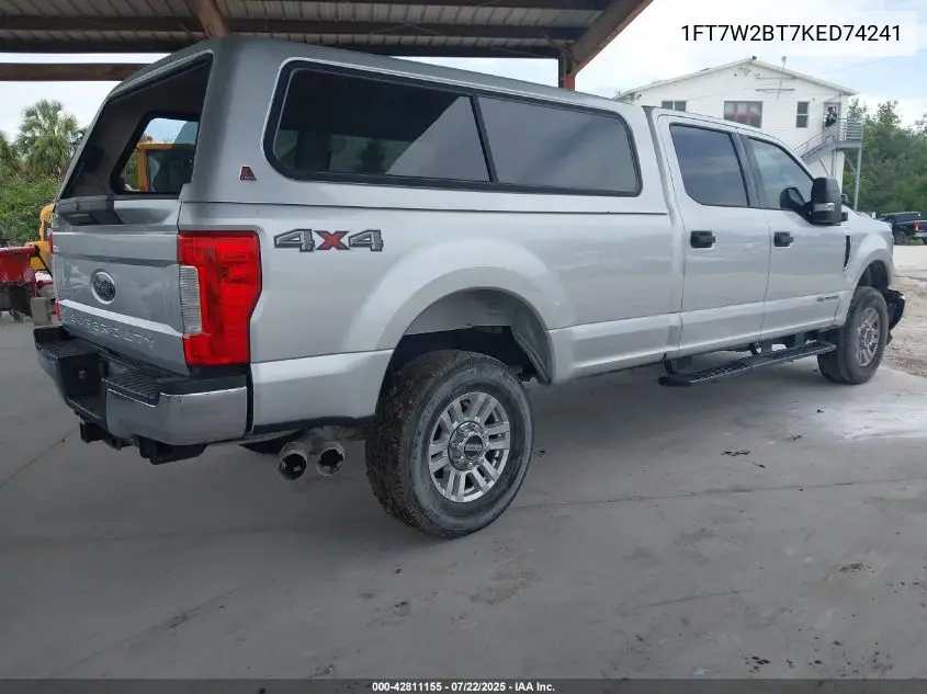 1FT7W2BT7KED74241 2019 Ford F-250 Xlt