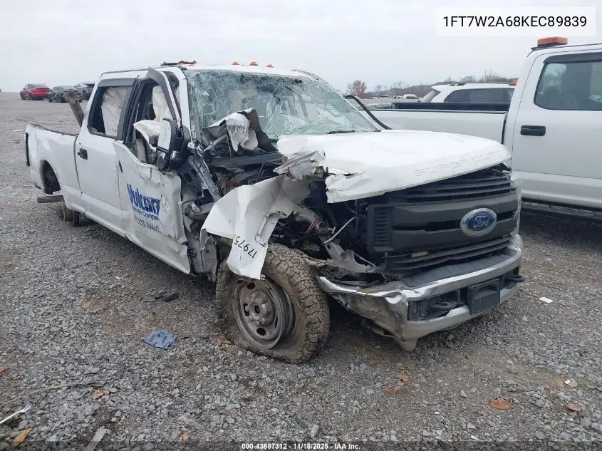 1FT7W2A68KEC89839 2019 Ford F-250 Xl