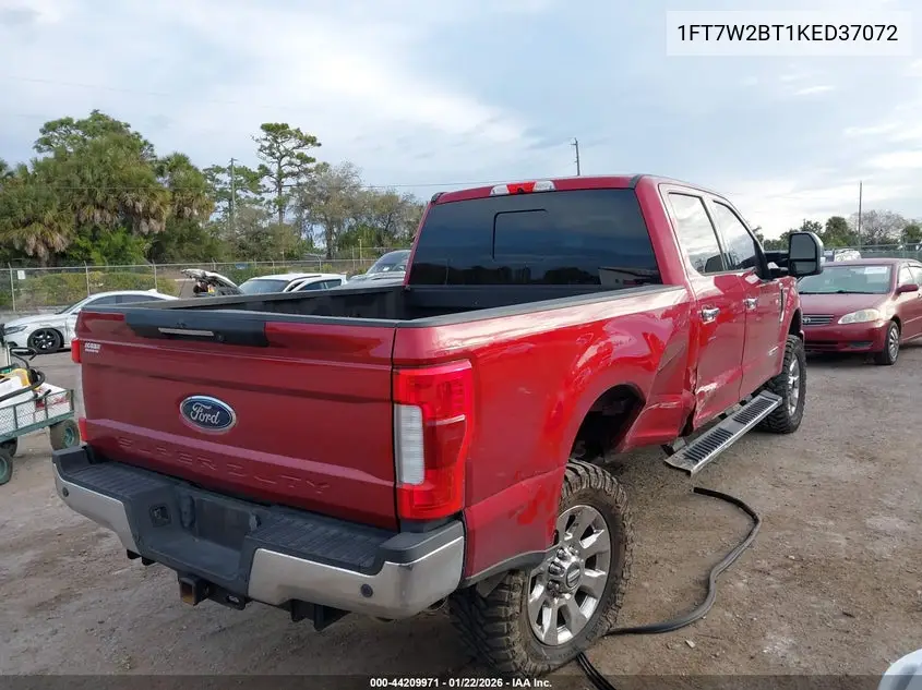 2019 Ford F-250 Lariat VIN: 1FT7W2BT1KED37072 Lot: 44209971