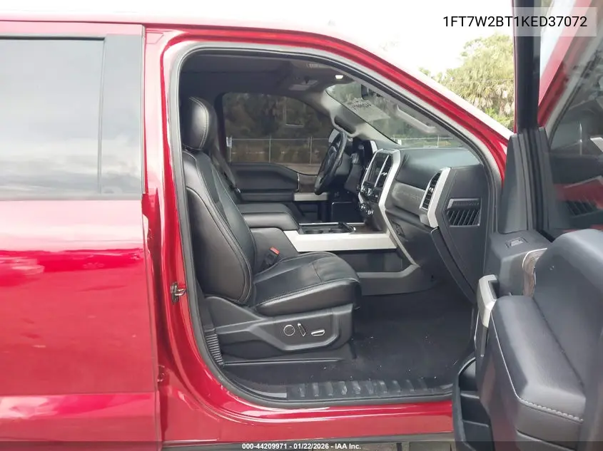 2019 Ford F-250 Lariat VIN: 1FT7W2BT1KED37072 Lot: 44209971
