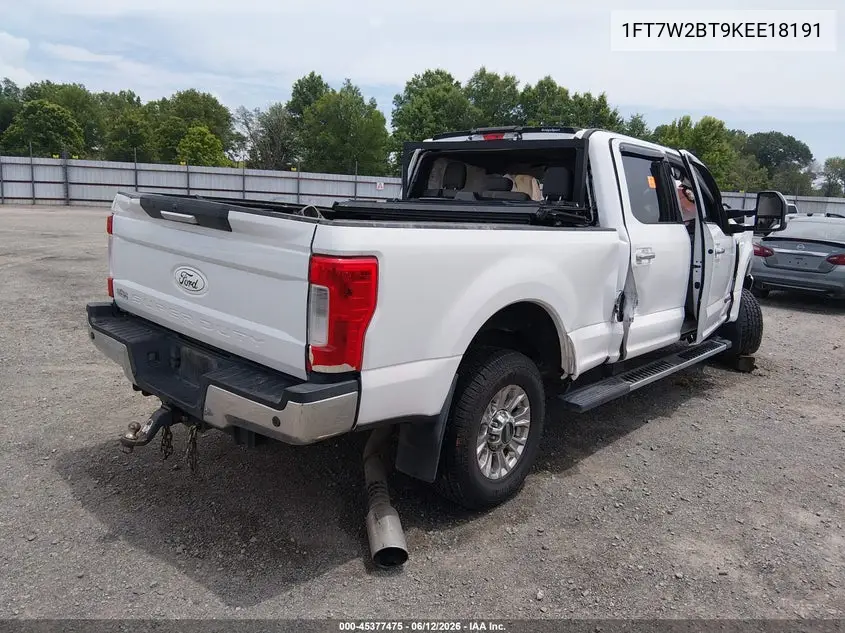 2019 Ford F-250 Xlt VIN: 1FT7W2BT9KEE18191 Lot: 45377475