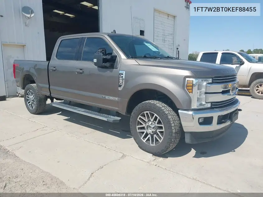 2019 Ford F-250 Lariat VIN: 1FT7W2BT0KEF88455 Lot: 45608318