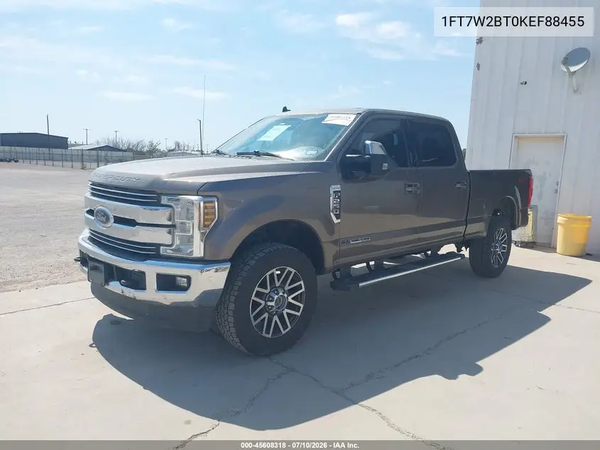 2019 Ford F-250 Lariat VIN: 1FT7W2BT0KEF88455 Lot: 45608318