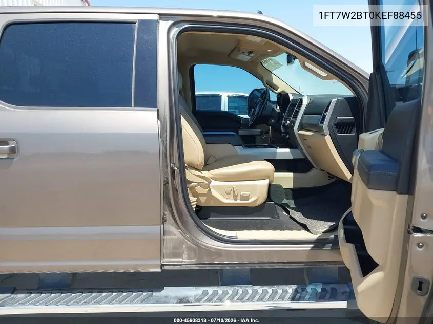 2019 Ford F-250 Lariat VIN: 1FT7W2BT0KEF88455 Lot: 45608318