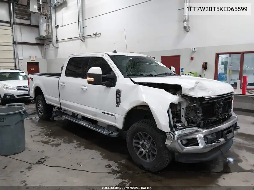 2019 Ford F-250 Lariat VIN: 1FT7W2BT5KED65599 Lot: 45640055